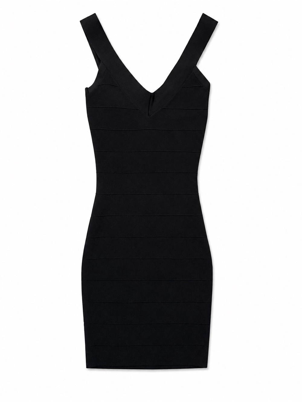 GUESS Black Bandage Bodycon Dress Gold Zip Size Small